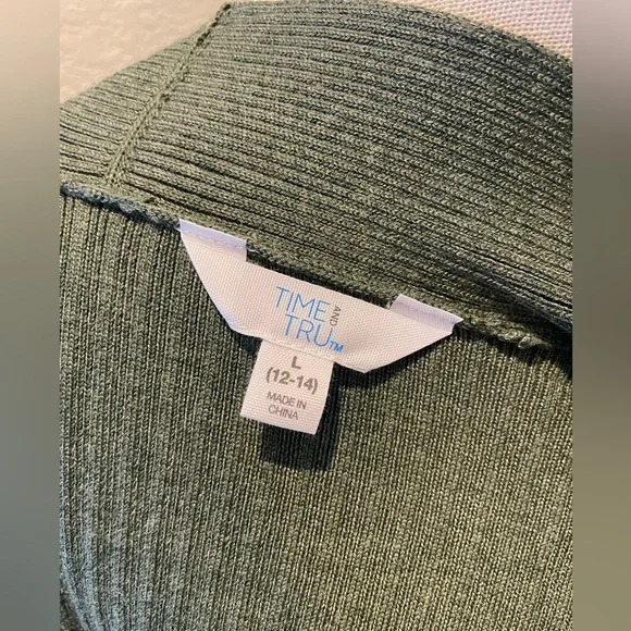 Time and Tru Open Front Cardigan - Picture 2 of 7